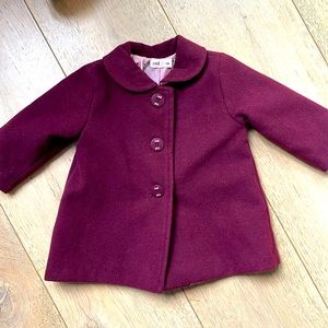 Condor Baby Girl Coat - 6 months -Burgundy